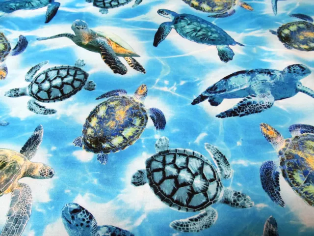 Schildkröte Turtle Ozeana Kanvas   Baumwolle  50x110cm
