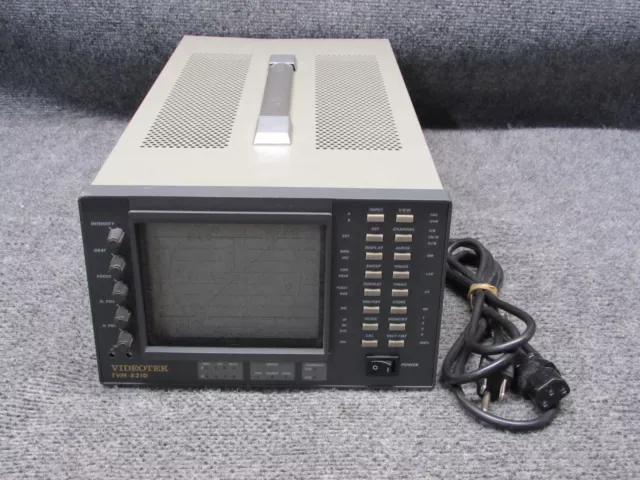 Videotek TVM-821D Waveform Monitor/ Vectorscope *Working*