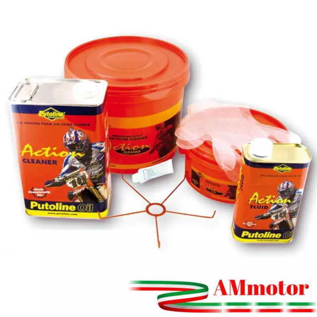 Kit Pulizia Filtro Aria Motocross Enduro Quad Putoline Action Fluid Manutenzione