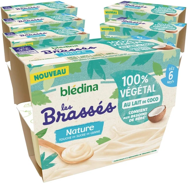 Bledina Coco Postre Bebé Planta Azúcar de Caña Endulzada 24x95g NUEVO MHD 2/24