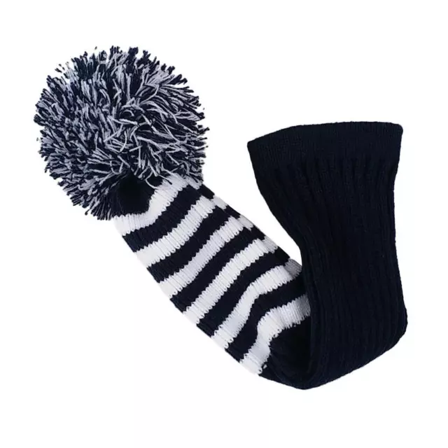 White Hand Knit Stripes Socks Golf Accessories for Men