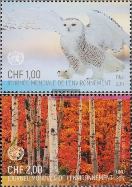 UNO - Genf 1008-1009 (kompl.Ausg.) gestempelt 2017 Tag der Umwelt
