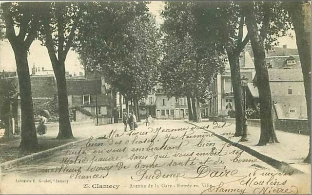58.Clamecy.avenue De La Gare.enter En Ville