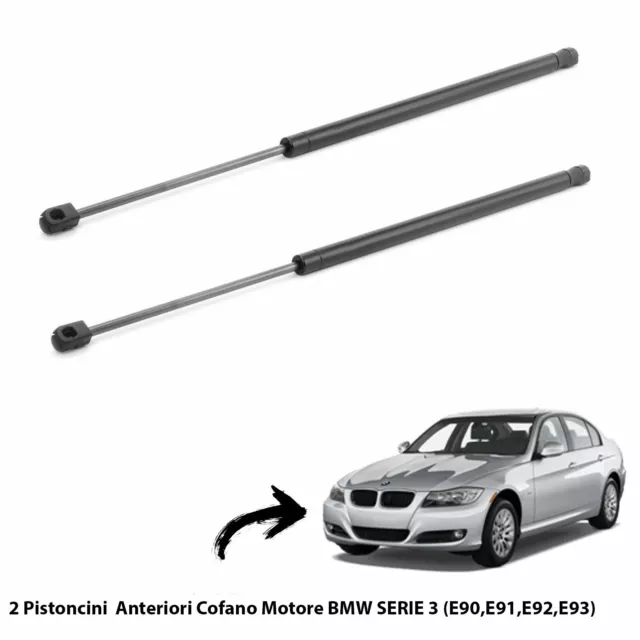 2  Molle A Gas Pistoncini Cofano Motore X Bmw Serie 3 (E90,E91,E92,E93) Dal 2005