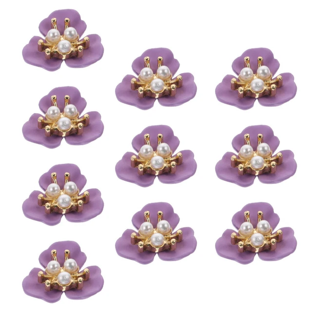 10pc Nail Décors Nail Art Charmes 3D Perle Charmes