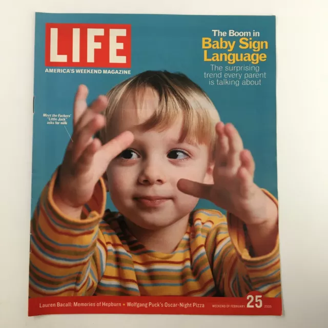 Life Magazine Newspaper Insert Baby Sign Language February 25 2004 No Label