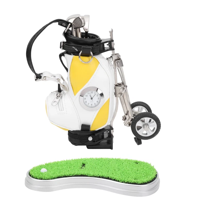 Bag Pen Holder With Lawn Base Clock Desktop Gift For