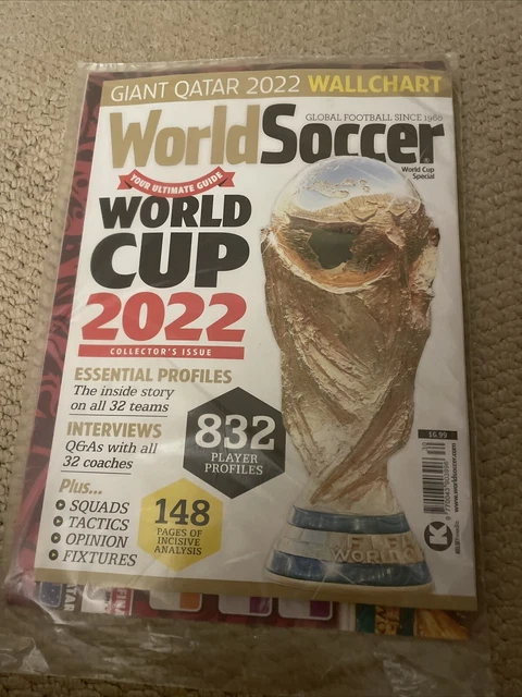 WORLD SOCCER MAGAZINE Qatar 2022 World Cup Special Plus Giant Wallchart WORLD SOCCER MAGAZINE Qatar 2022 World Cup Special Plus Giant Wallchart
