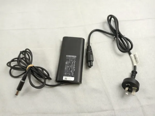 Genuine Dell AC Adapter Model LA90PM130 Output 19.5V-4.62 A AUS Cord Good Cond