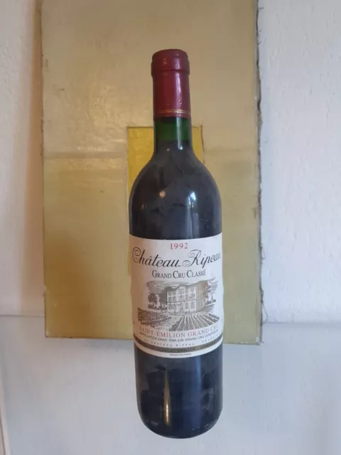 Vin Wine Saint Emilion Grand Cru Classé 1992 Chateau Ripeau