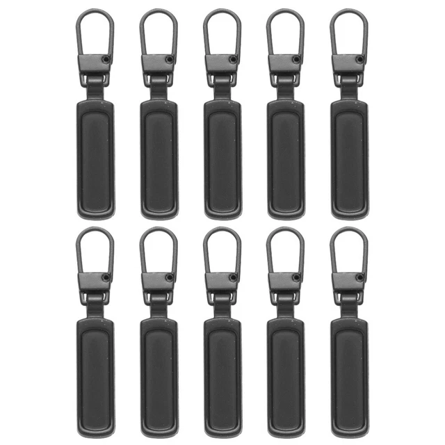 10 Pcs Detachable Zipper Pull Alloy Cord Extender Broken Handle