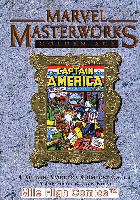 MARVEL MASTERWORKS: GOLDEN AGE CAPTAIN AMERICA HC (2005 Seri #1 DELUXE Near Mint