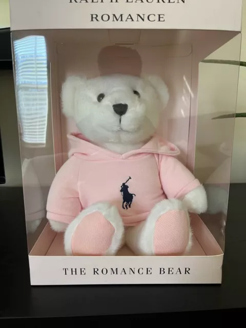 RALPH LAUREN ROMANCE Teddy Bear Pink Sweater Plush Limited 2020