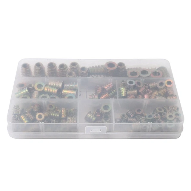 Threaded Inserts Nuts, Wood Insert Assortment Tool Kit, /M5/M6/M8 FurniturT6X9 3