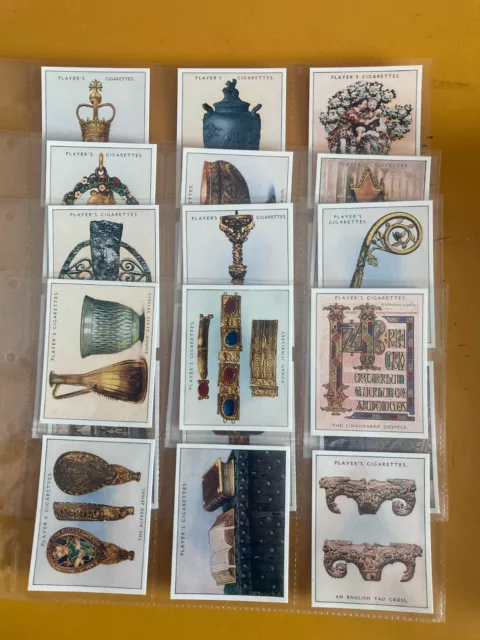 cigarette cards tresures of britain ( reproductions ) full set