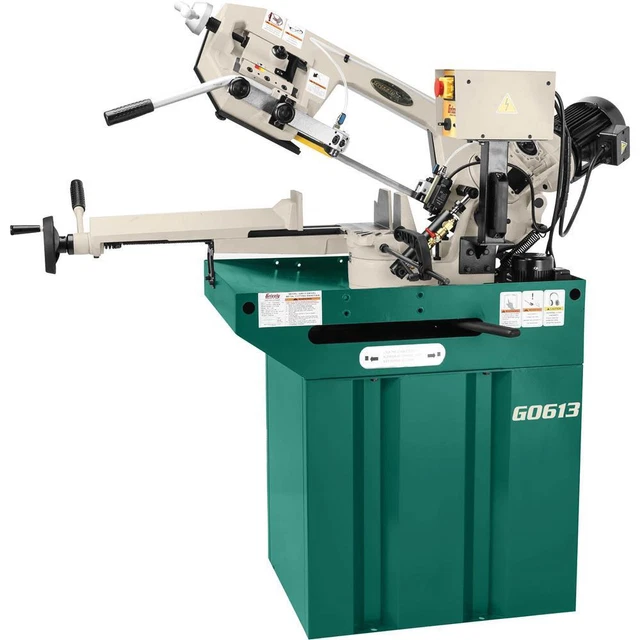 Grizzly G0613 7" x 8-1/4" 1 HP Swivel Metal-Cutting Bandsaw