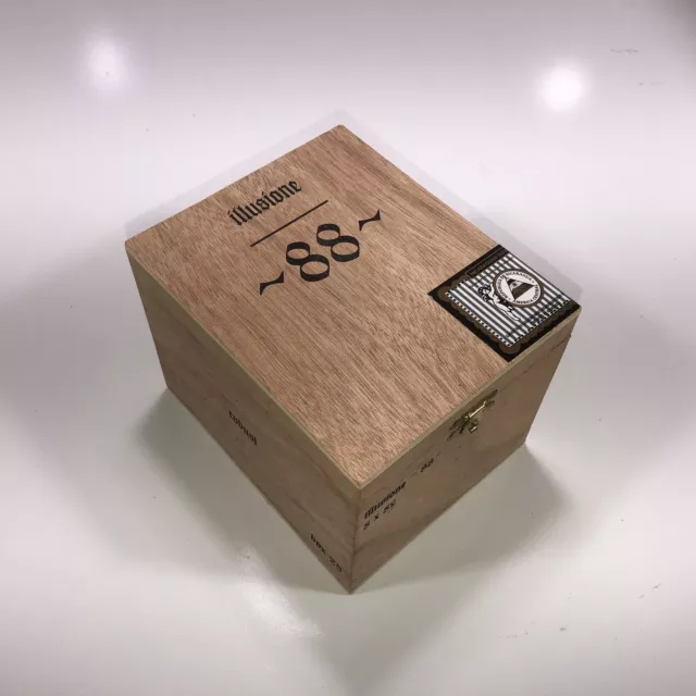 Illusione 88 Robusto Empty Wooden Cigar Box 4.75x6x4.5