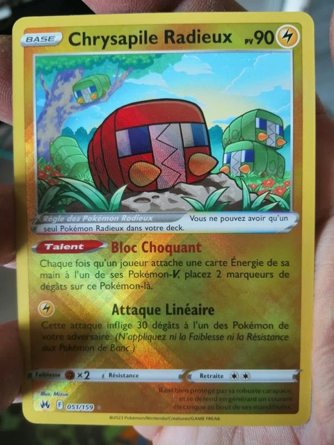 Carte Pokémon Chrysapile radieux 051/159 Eb12.5 Zénith suprême neuve fr.