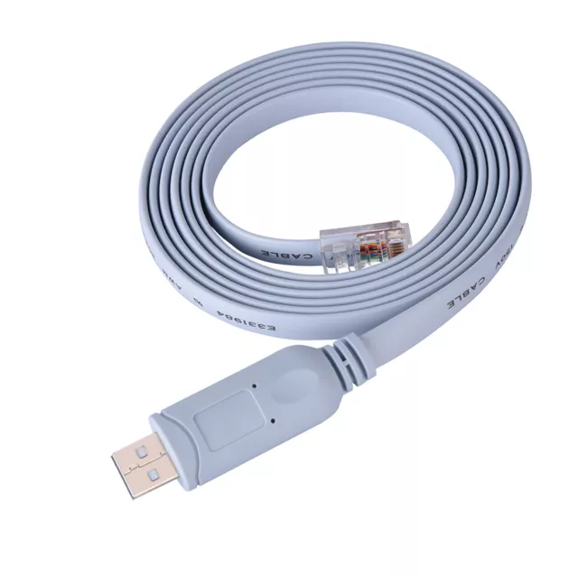 USB2.0 Stecker auf RJ45 Stecker CAT5 Serielle Konsole Flachkabel für Cisco