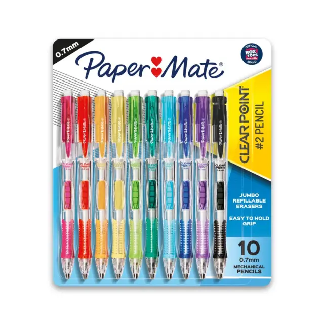 Paper Mate Clear Point Mechanical Pencil, 0.7 mm, Blue Barrel