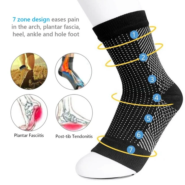 Short Dr Sock Soother Anti Fatigue Compression Foot Sleeve Support Brace Recover