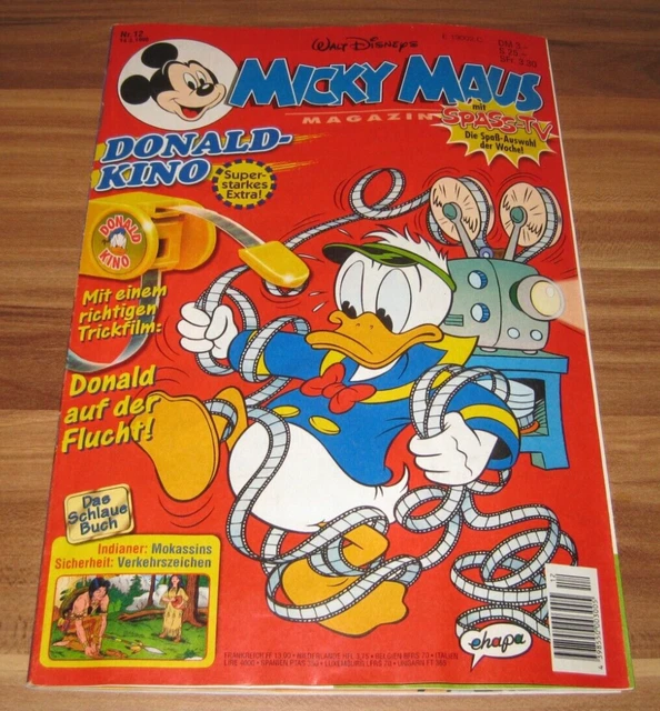 Micky Maus 1996 Nr. 12 Ehapa Comic Heft komplett mit Extra Donald Kino Z2