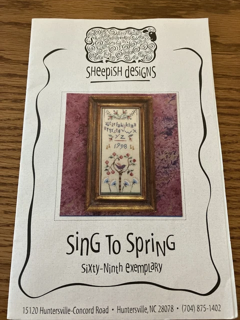 Sheepish  Designs Cross Stitch Pattern Sing To Spring  Sixty Ninth Exemplary