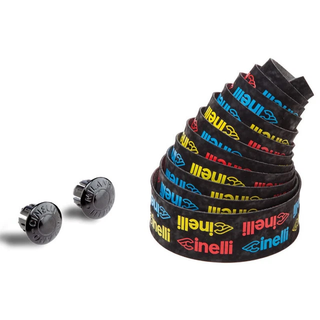 Velvet Handlebar Tape Multicolor Embroidered Logo CN041MC CINELLI Handlebar