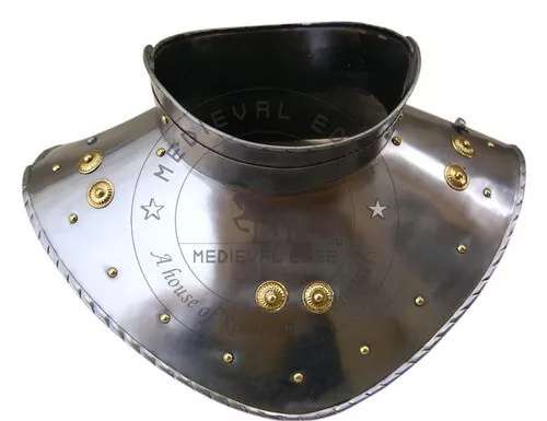 Medieval Gorget Armor Knight Larp Reenactment SCA Cosplay Costume Gorget Armor