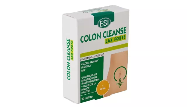 Colon Cleanse Lax Forte 30 Tabletas Contribuye A Regularidad Transito Intestinal