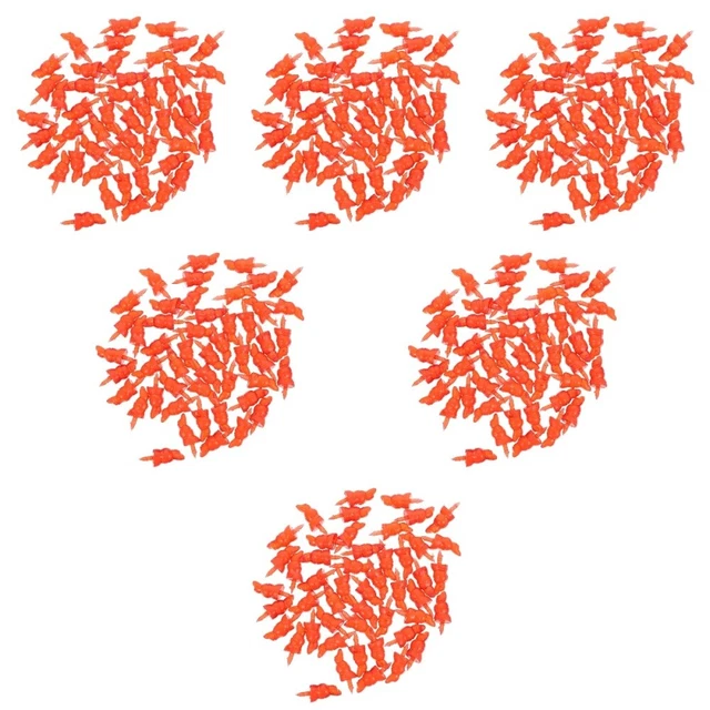300 Pcs Snowman Toy Accessories Cartoon DIY Noses Safe Decors Plastic Tools