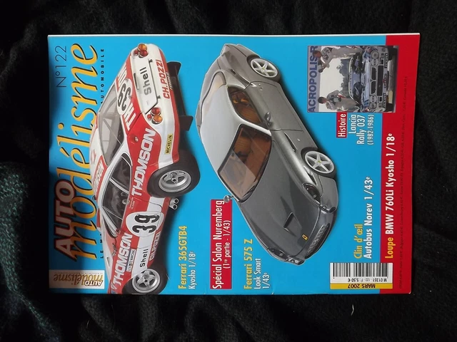 Magazine T.0 Auto Modélisme N°122 - Dossier Nuremberg, Lancia Rally, Ferrari 365 GTB4, BMW 760Li - Occasion