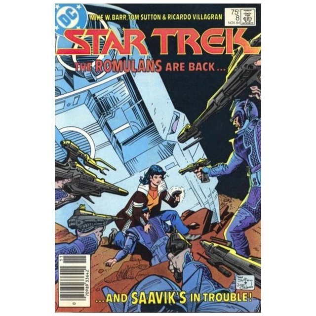 Star Trek (1984 series) #8 Newsstand in Very Fine minus condition. DC comics [k/