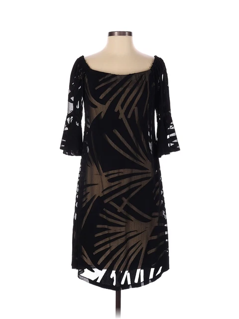 Elana Kattan Women Black Casual Dress S
