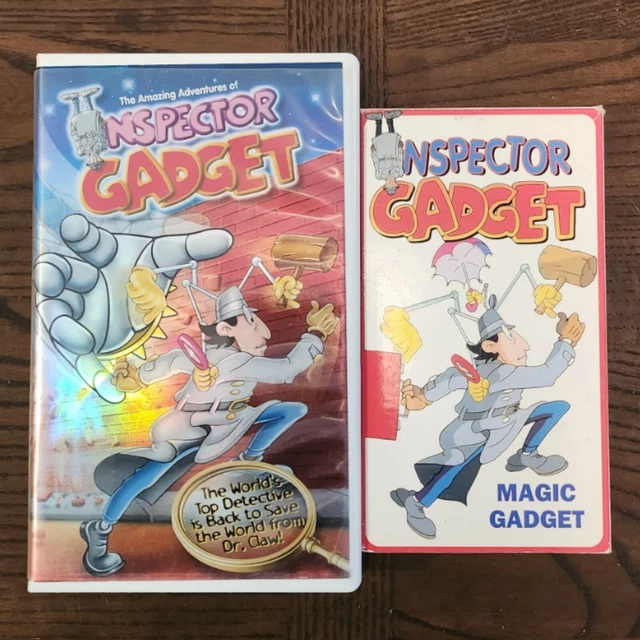 INSPECTOR GADGET VHS Movie Lot (Amazing Adventures/Magic Gadget) *RARE