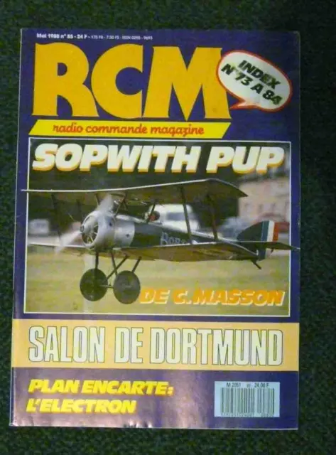 Aéromodelisme R C M RADIO COMMANDE MAGAZINE n° 85 Plan encarté L'électron