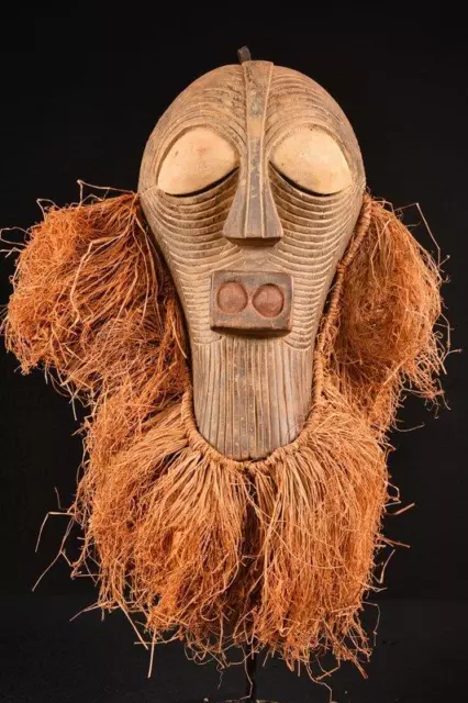 20085 Afrikanische Alte Songye Kifwebe Maske / Mask DR Kongo