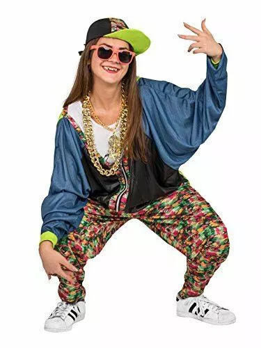 Adult Unisex 80s Hip Hop Rapper Music Icon Festival Fancy Dress Party Costume