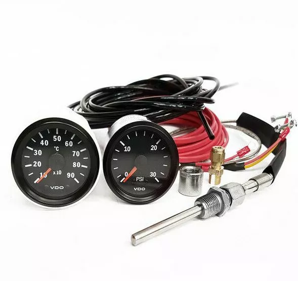 VDO EGT Pyro Gauge Kit +VDO 52mm 150077011 30-PSI Boost Gauge inc Line Kit