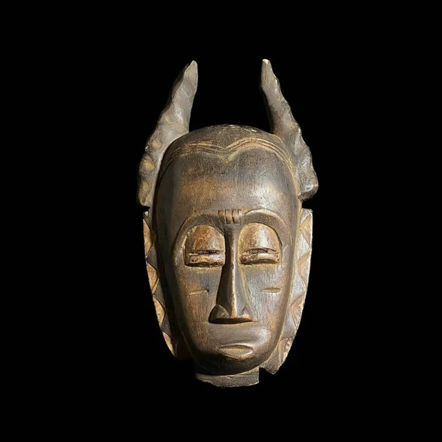 Baule Mask African Mask As Large African Mask Also Known As Tribal Mask-7240