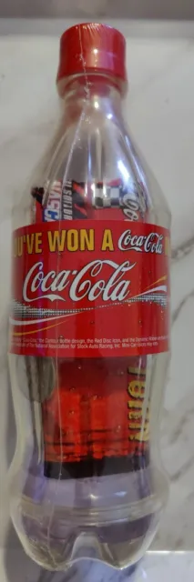 VINTAGE Coca-Cola NASCAR Mini Car In A Bottle Vending Machine Promo SEALED w/$1