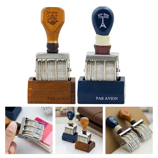 Adjustable Date Rubber Stamps Brand New Cm Retro Rubber Stamps Vintage