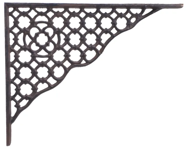 Decorative Shelf Bracket Ornate Lattice Cast Iron Brace Corbel