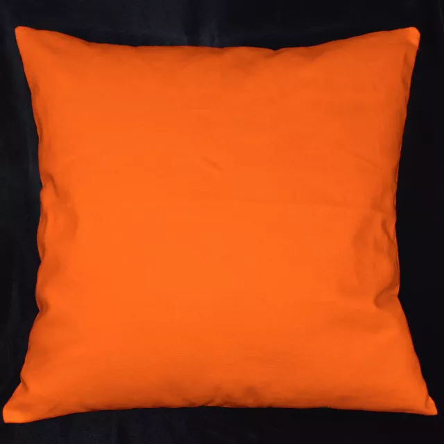 la02a Bright Orange High Quality Cotton Canvas Fabric Cushion/Pillow Cover Size
