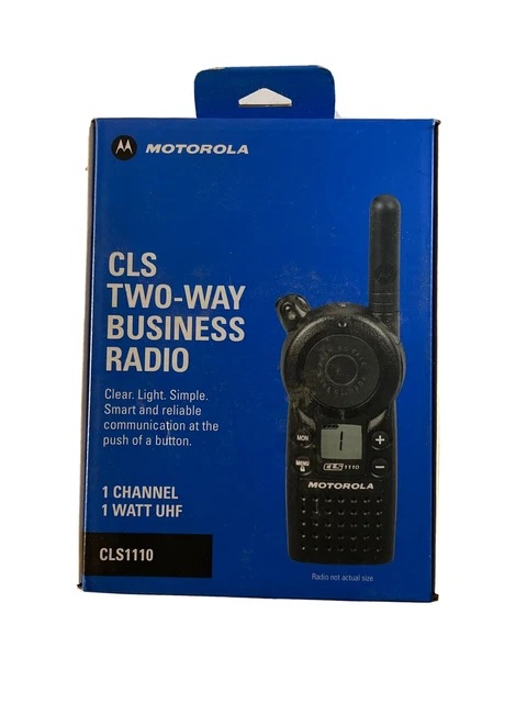 Motorola CLS1110 UHF Business 2-Way Radio Walkie Talkie With Battery & stand