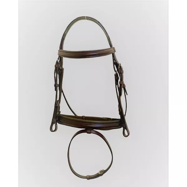 HyClass Flash Leather Bridle with Rubber Reins BLACK HAVANA WAS £84.00 3