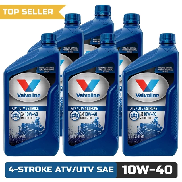 VALVOLINE 4STROKE MOTORCYCLE 10W40 Conventional Motor Oil 1 QT 11.89