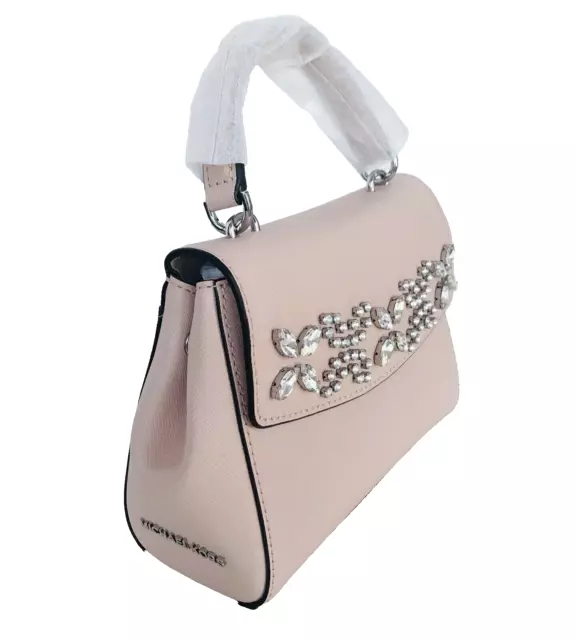 MICHAEL KORS AVA XS Saffiano Leather Crossbody - Soft Pink $139.00 -  PicClick