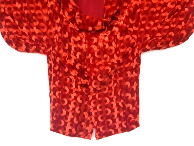 6519074: Japanese Kimono / Antique Michiyuki Coat / Taisho Roman Style / Velvet