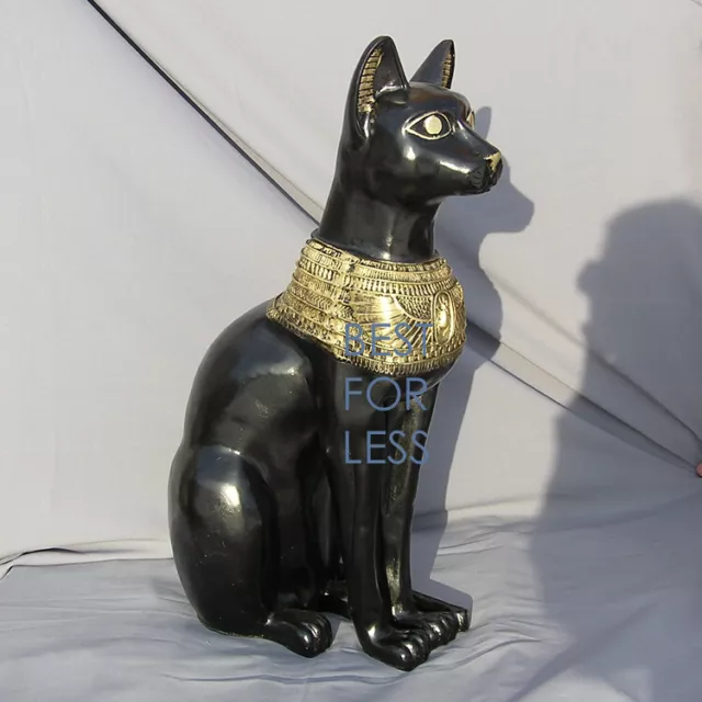 Ägyptische Katze Bastet Figur Statue Aufstellfigur Deko Ägypten Dekoration schw.